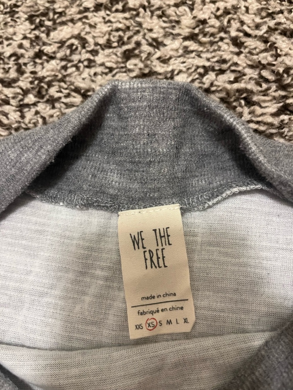We The Free Gray Zip-Neck Pullover - Picture 3 of 4